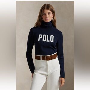 Polo by Ralph Lauren Dark Blue Turtleneck Sweater